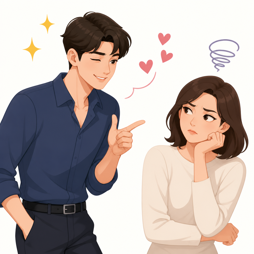 끼부리다