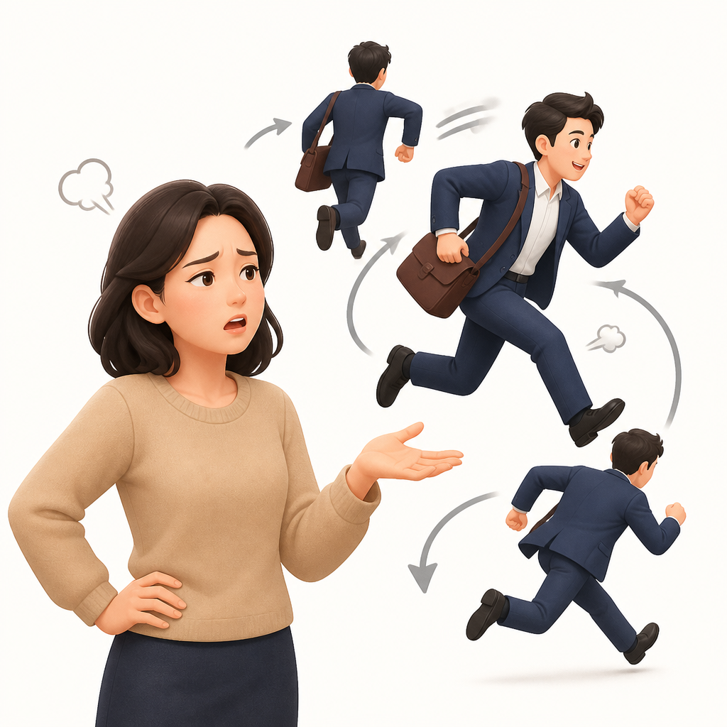 뽈뽈거리다