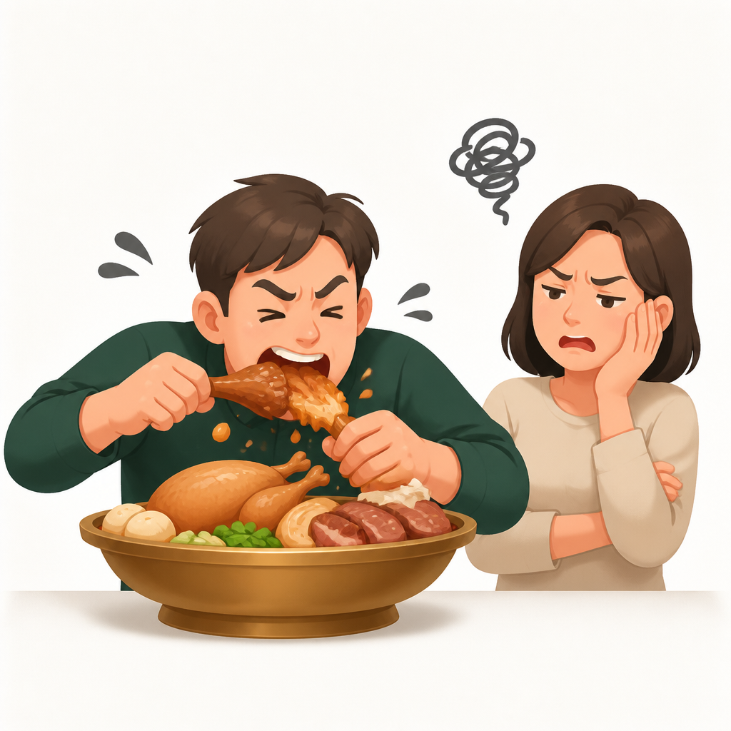 처먹다
